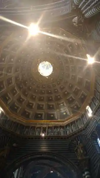 Ceiling of Siena Cathedral, sun symbol